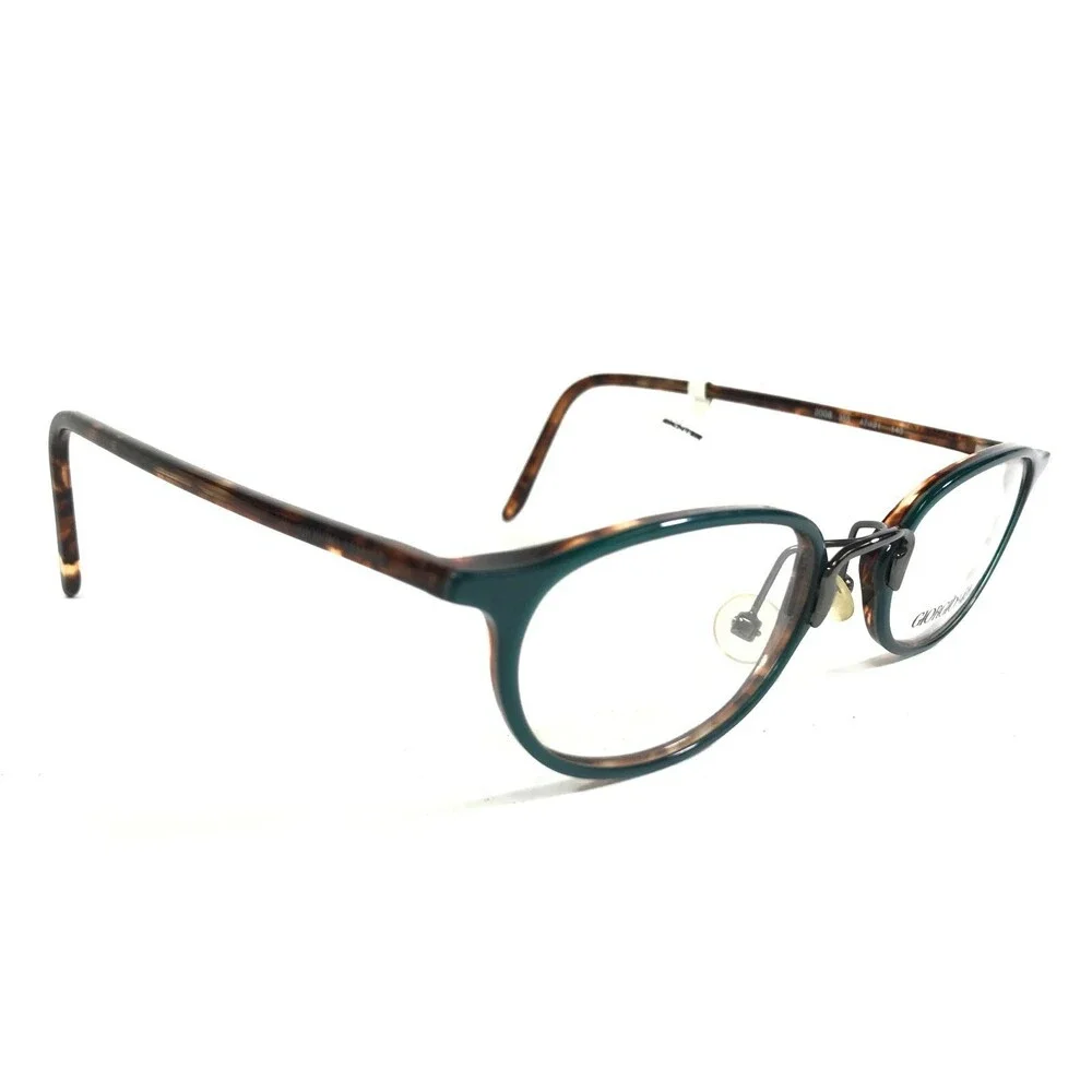 Giorgio Armani 2008 355 Eyeglasses Frames Green Tortoise Round Oval 47-21-140
